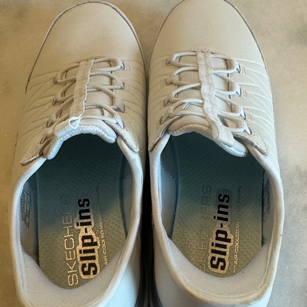 Skechers White Women's Athletic Shoes - Picture 3 of 5